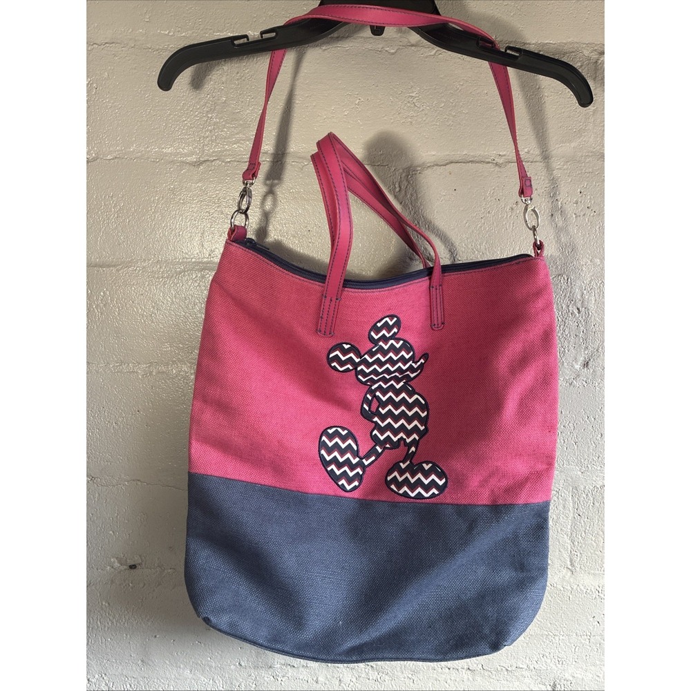 Disney Parks Walt Disney World Mickey Mouse Large  Cotton Canvas Tote Bag